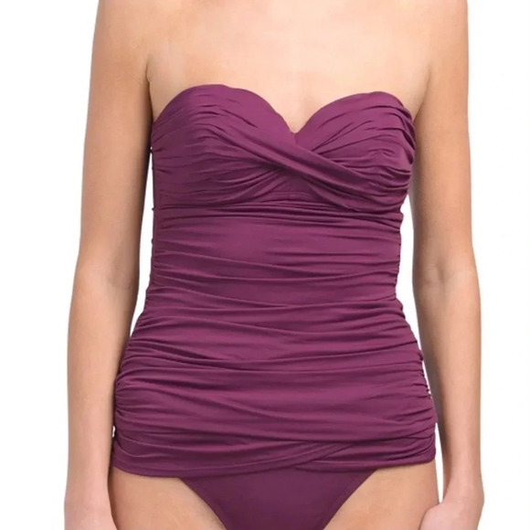 Bleu Rod Beattie Women's Kore Twist-Front Shirred and Bikini Bottom Set - Picture 3 of 12